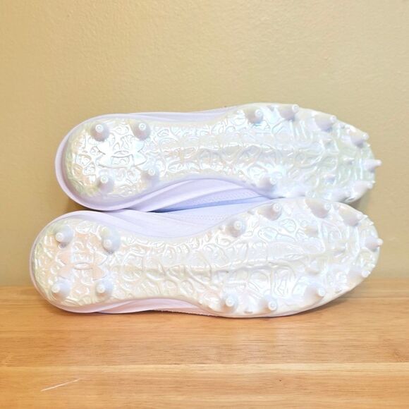 Under Armour Blur Smoke Suede 2.0 MC Mens 8.5 White Football Cleats 3027978-101 - Picture 6 of 7